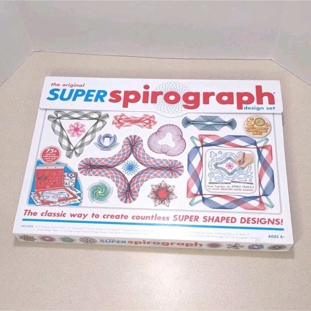 Kahootz Plastic Spirograph Special Edition Super Kit 75 PCS Model NEW